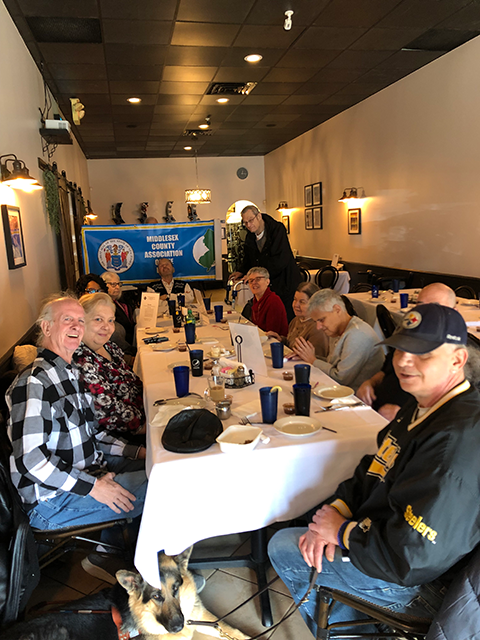 Members of the Middlesex County Association of the Blind at their Member Luncheon 202402