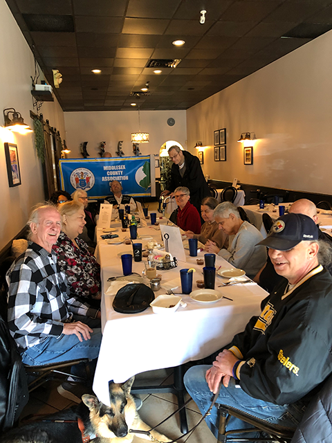 Members of the Middlesex County Association of the Blind at their Member Luncheon 202402