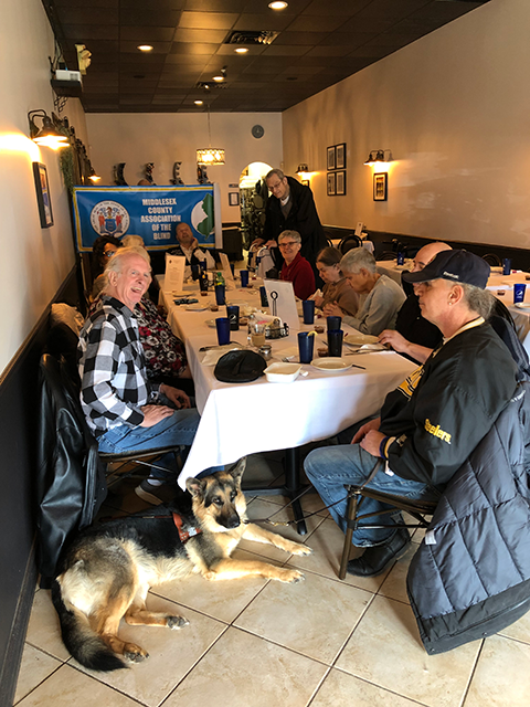 Members of the Middlesex County Association of the Blind at their Member Luncheon 202402