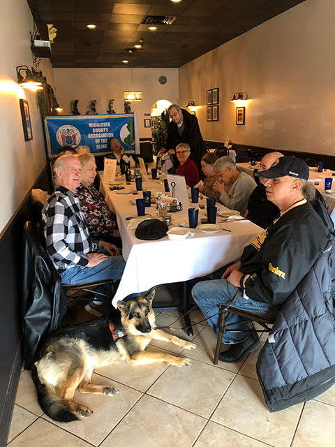 Members of the Middlesex County Association of the Blind at their Member Luncheon 202402